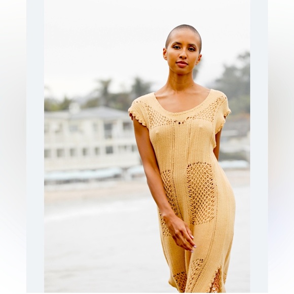 FREE PEOPLE LOST AT SEA MIDI  DRESS SIZE XS - Picture 1 of 8
